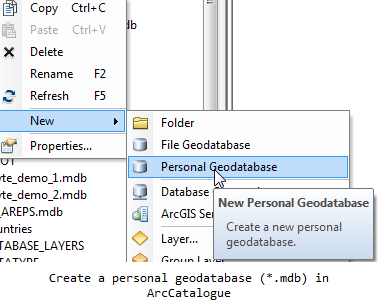  Creating an empty .mdb file